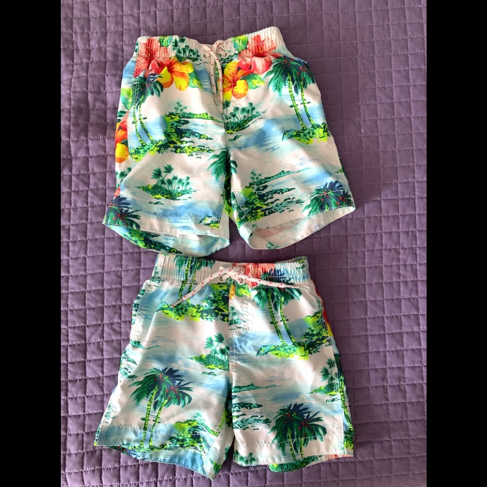 Fun swim trunks from the GAP surf shop size 5 & 3